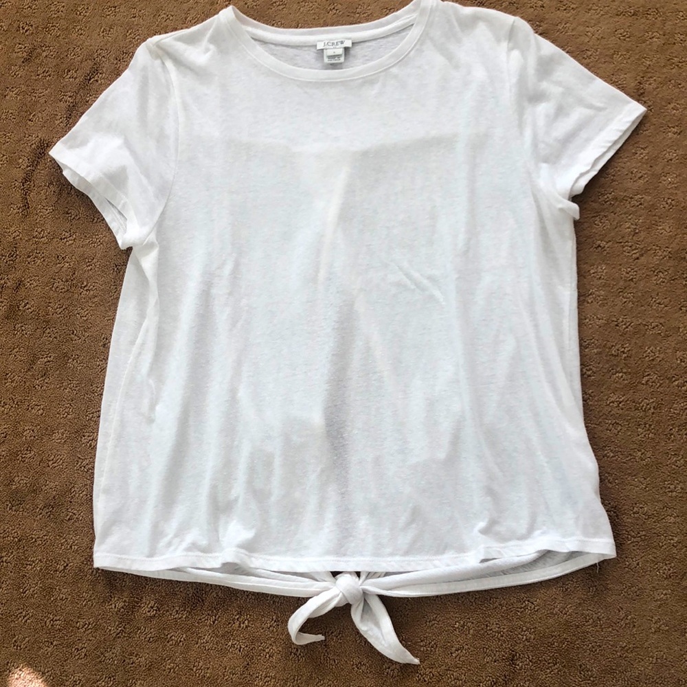 J. Crew back tie tee